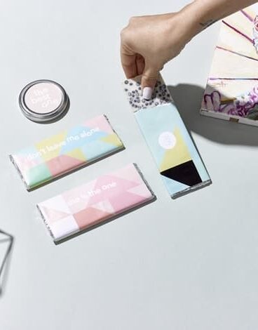 חפיסת שוקולד ממותגת לאישה